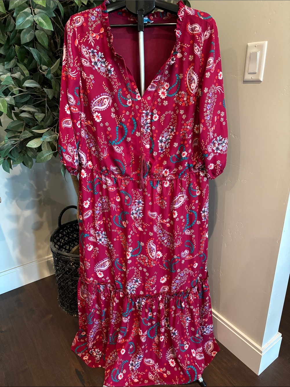 Boutique + Paisley Maxi Dress